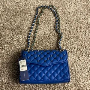 Rebecca Minkoff quilted mini affair crossbody - blue